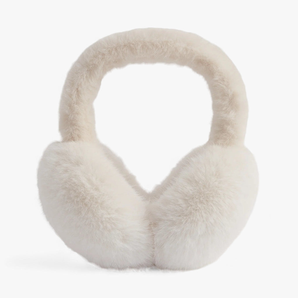 Foldable Faux Fur Ear Muffs with a Soft Fleece Feel