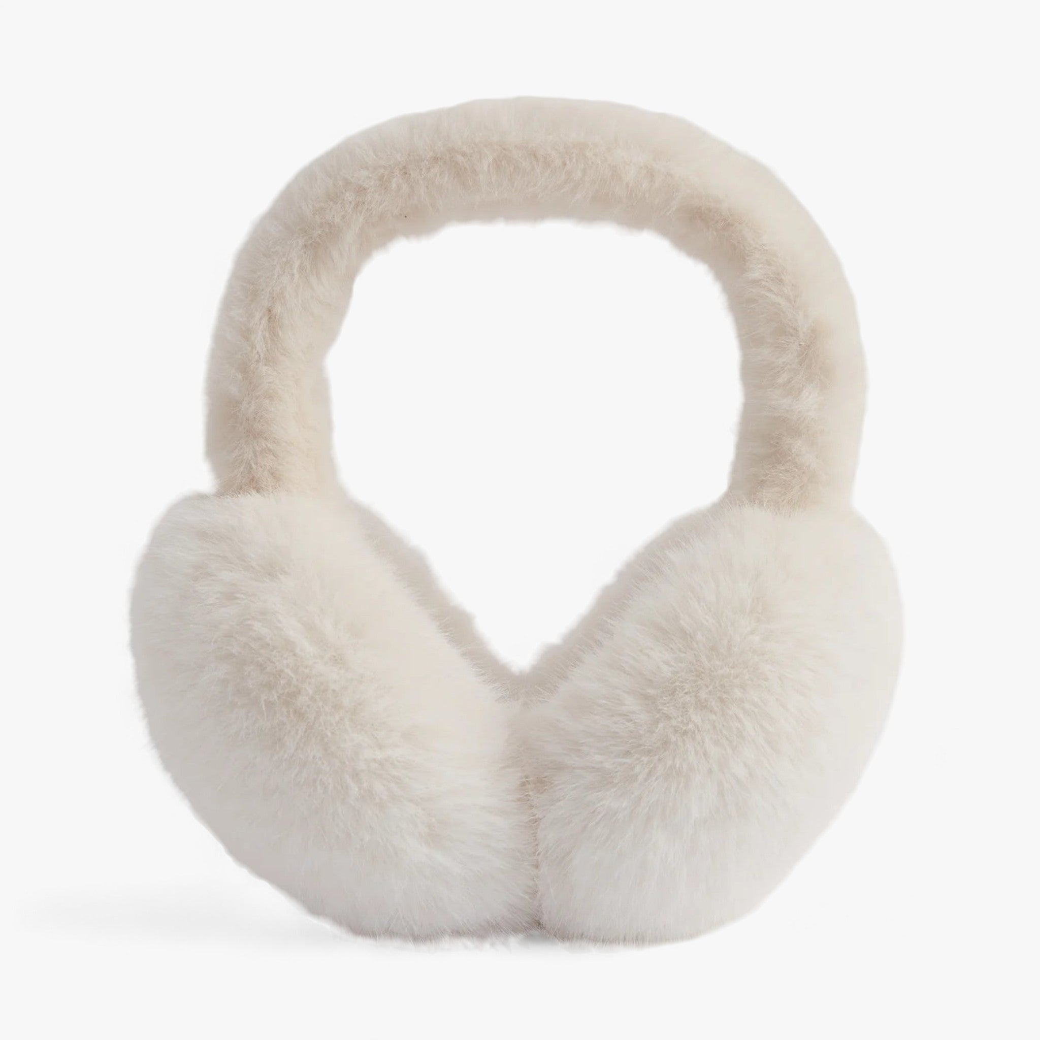 Foldable Faux Fur Ear Muffs with a Soft Fleece Feel