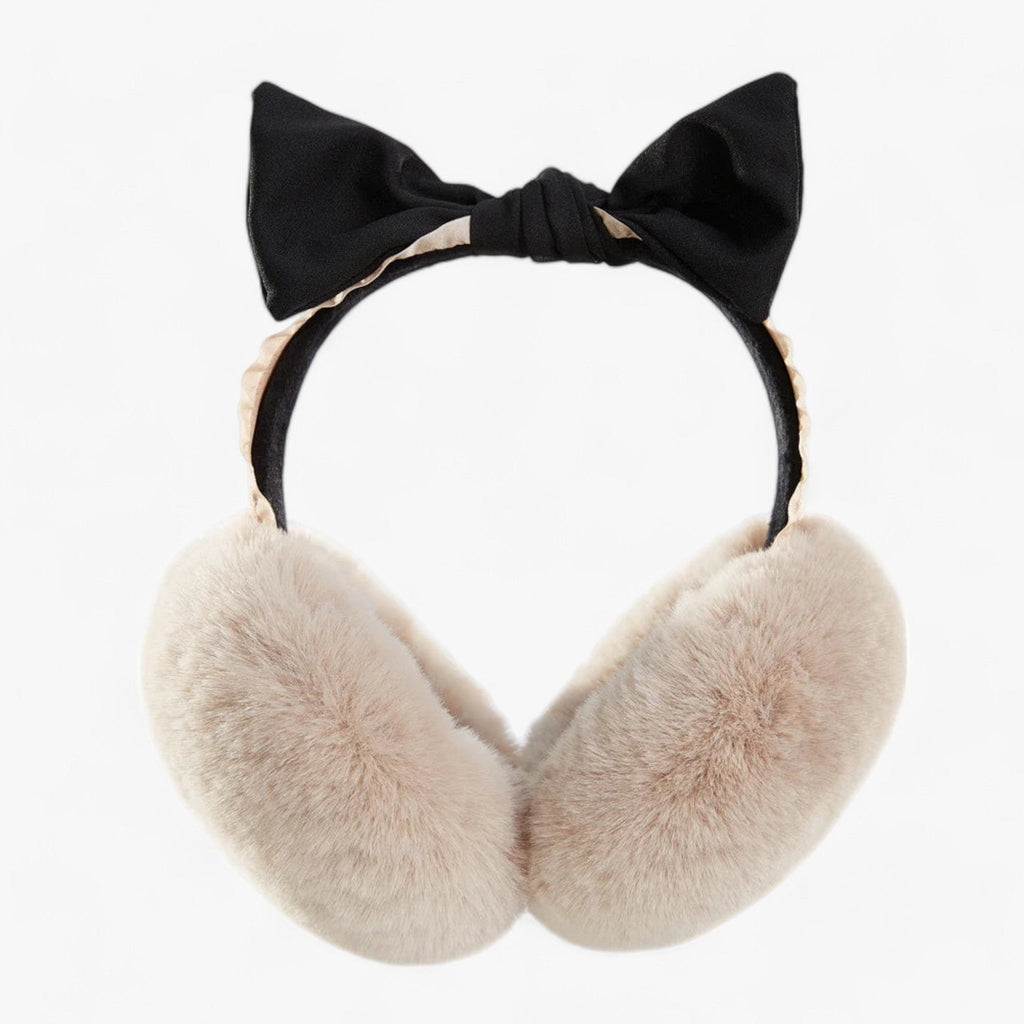 Foldable Faux Fur Ear Muffs with a Soft Fleece Feel