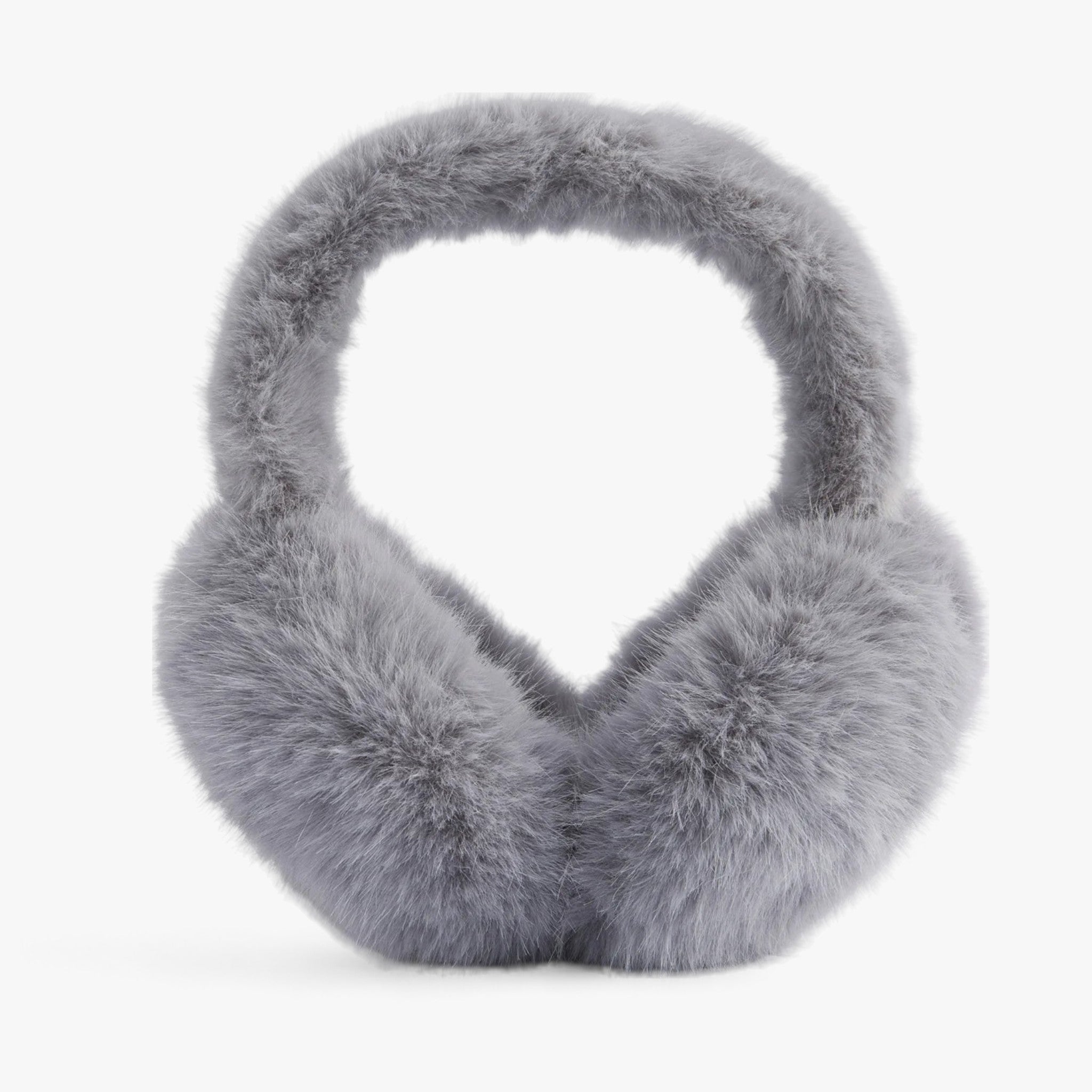 Foldable Faux Fur Ear Muffs with a Soft Fleece Feel