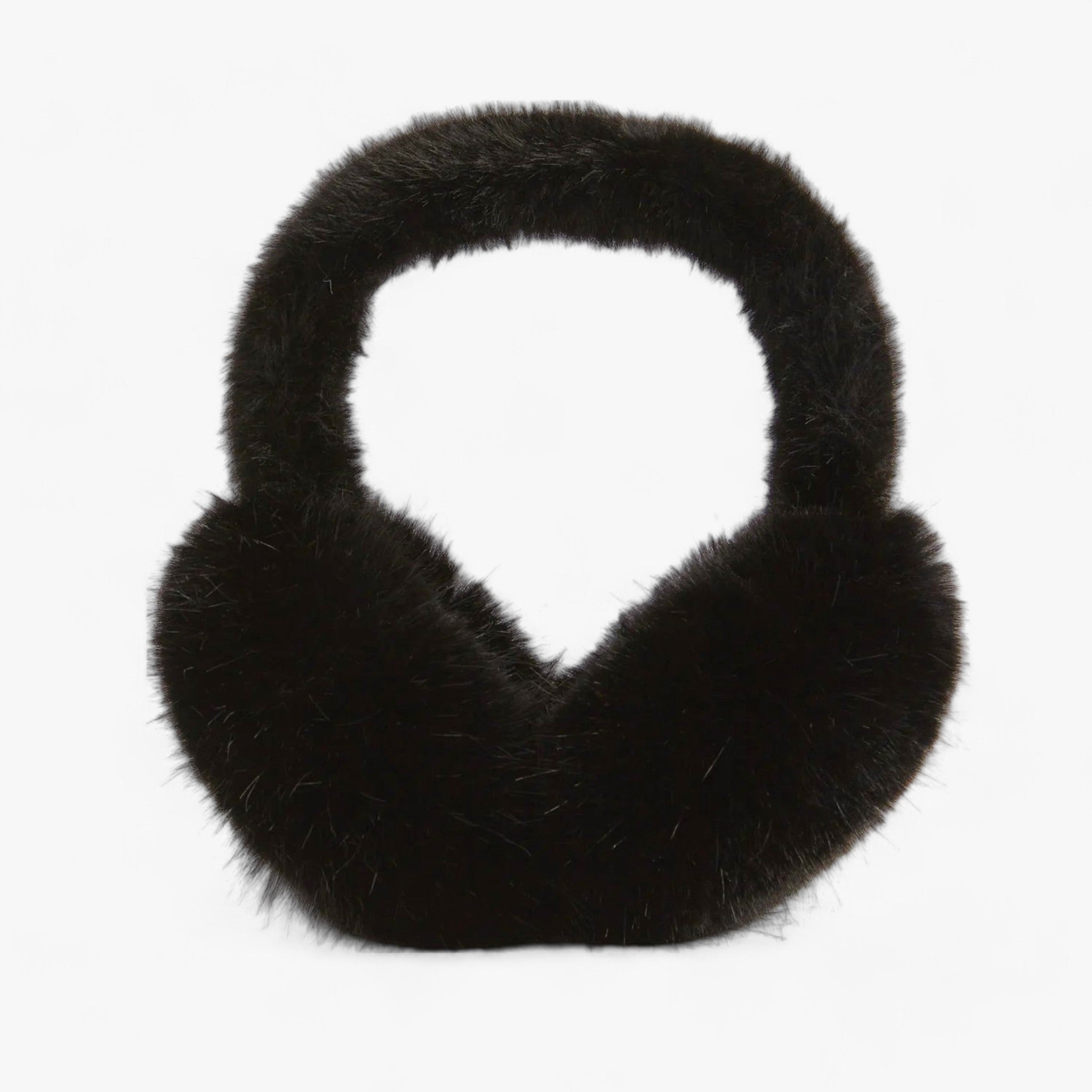 Foldable Faux Fur Ear Muffs with a Soft Fleece Feel