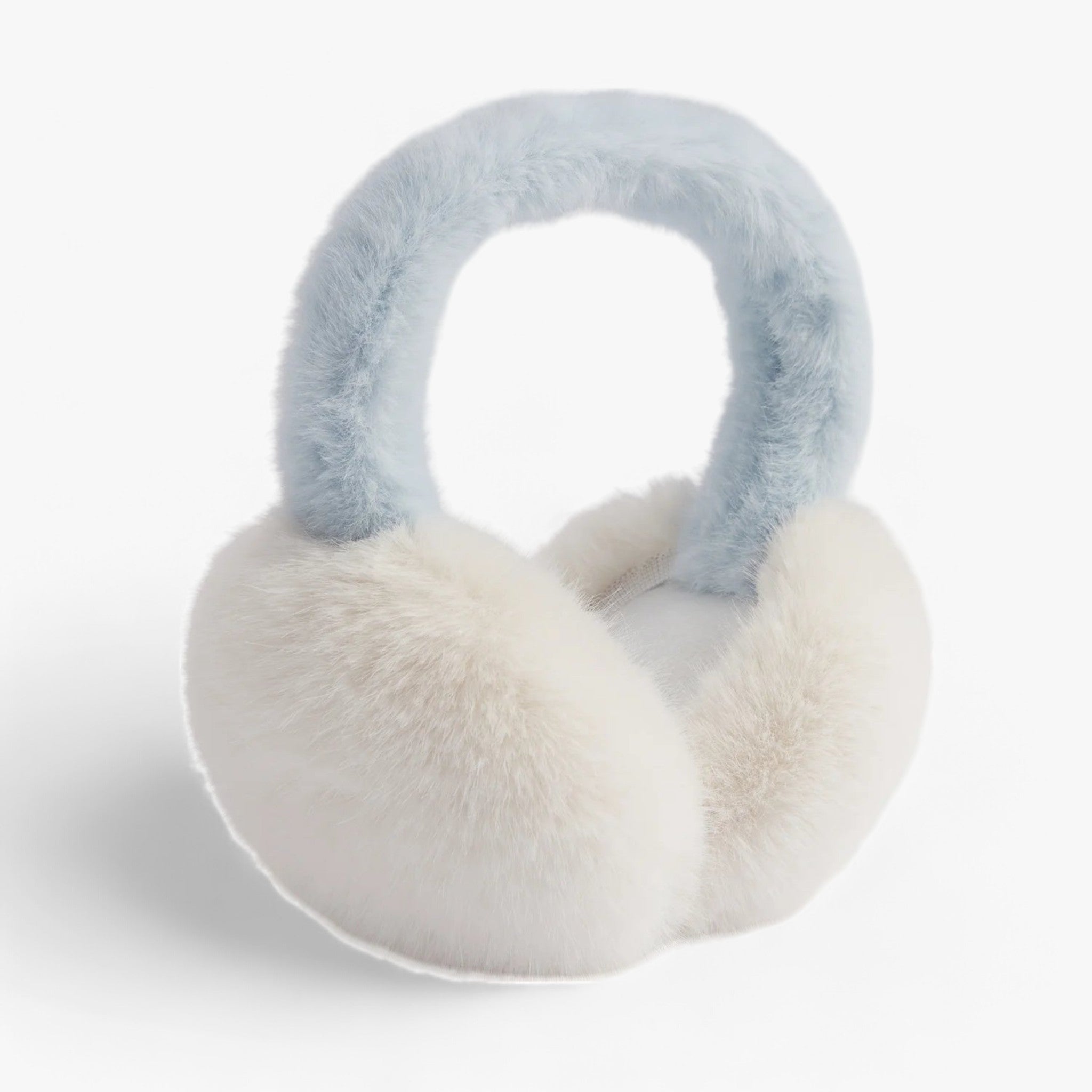 Foldable Faux Fur Ear Muffs with a Soft Fleece Feel