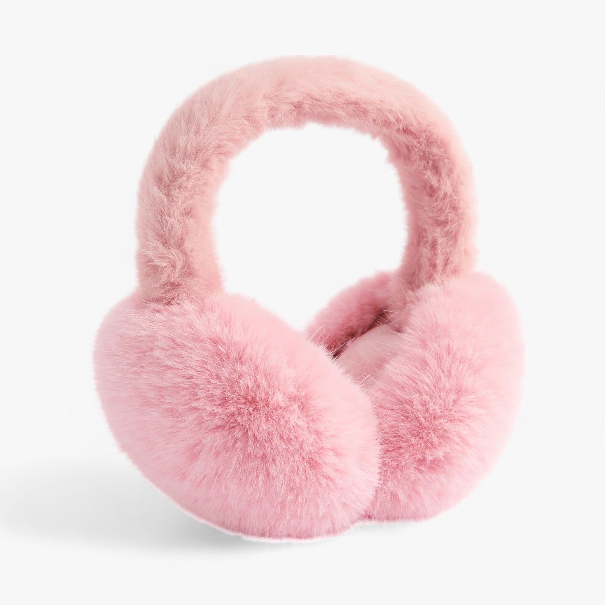 Foldable Faux Fur Ear Muffs with a Soft Fleece Feel