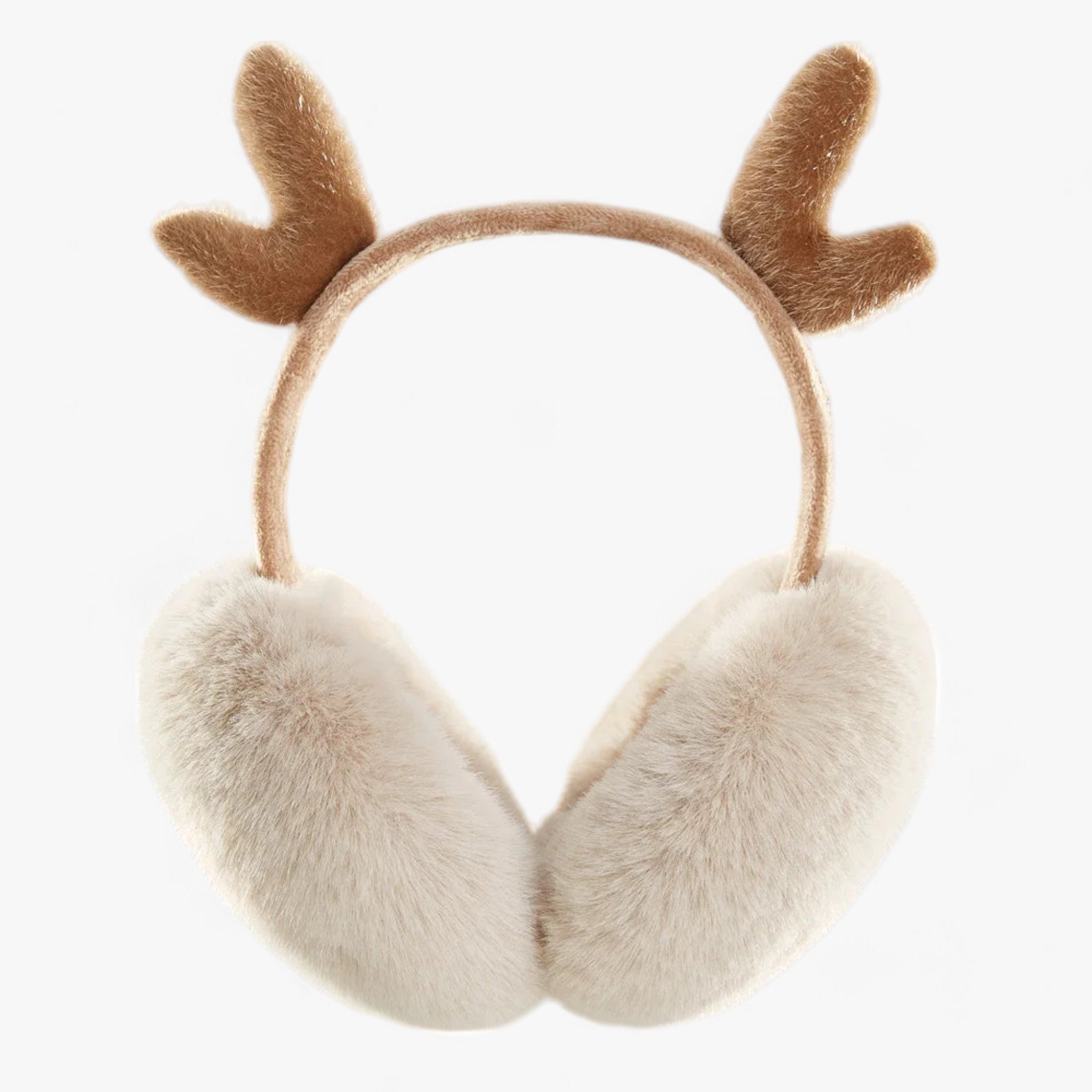 Foldable Faux Fur Ear Muffs with a Soft Fleece Feel