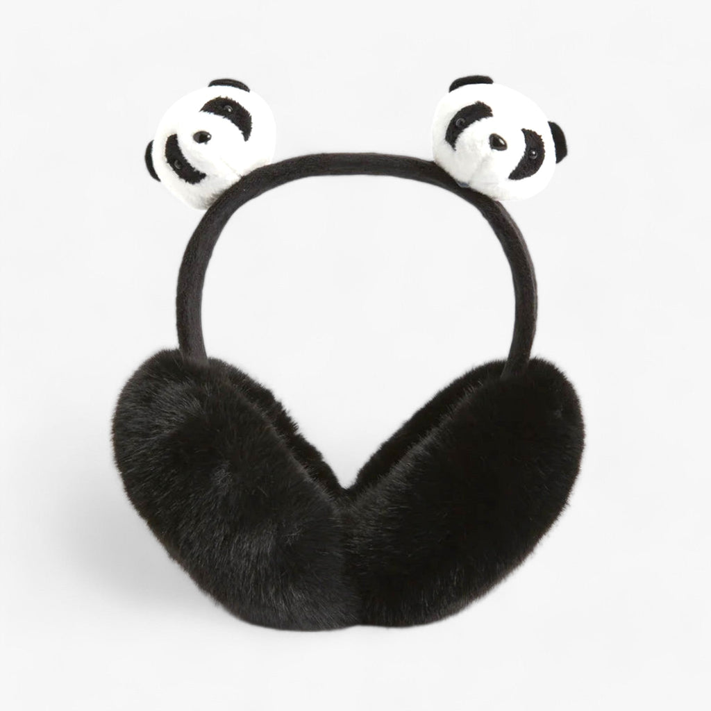 Foldable Faux Fur Ear Muffs with a Soft Fleece Feel