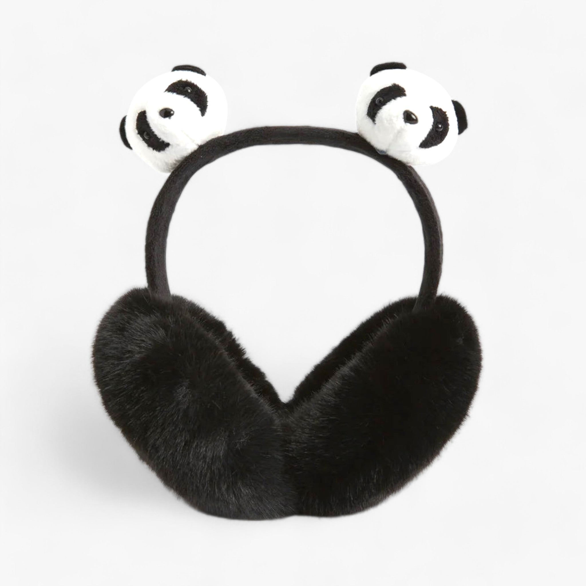 Foldable Faux Fur Ear Muffs with a Soft Fleece Feel