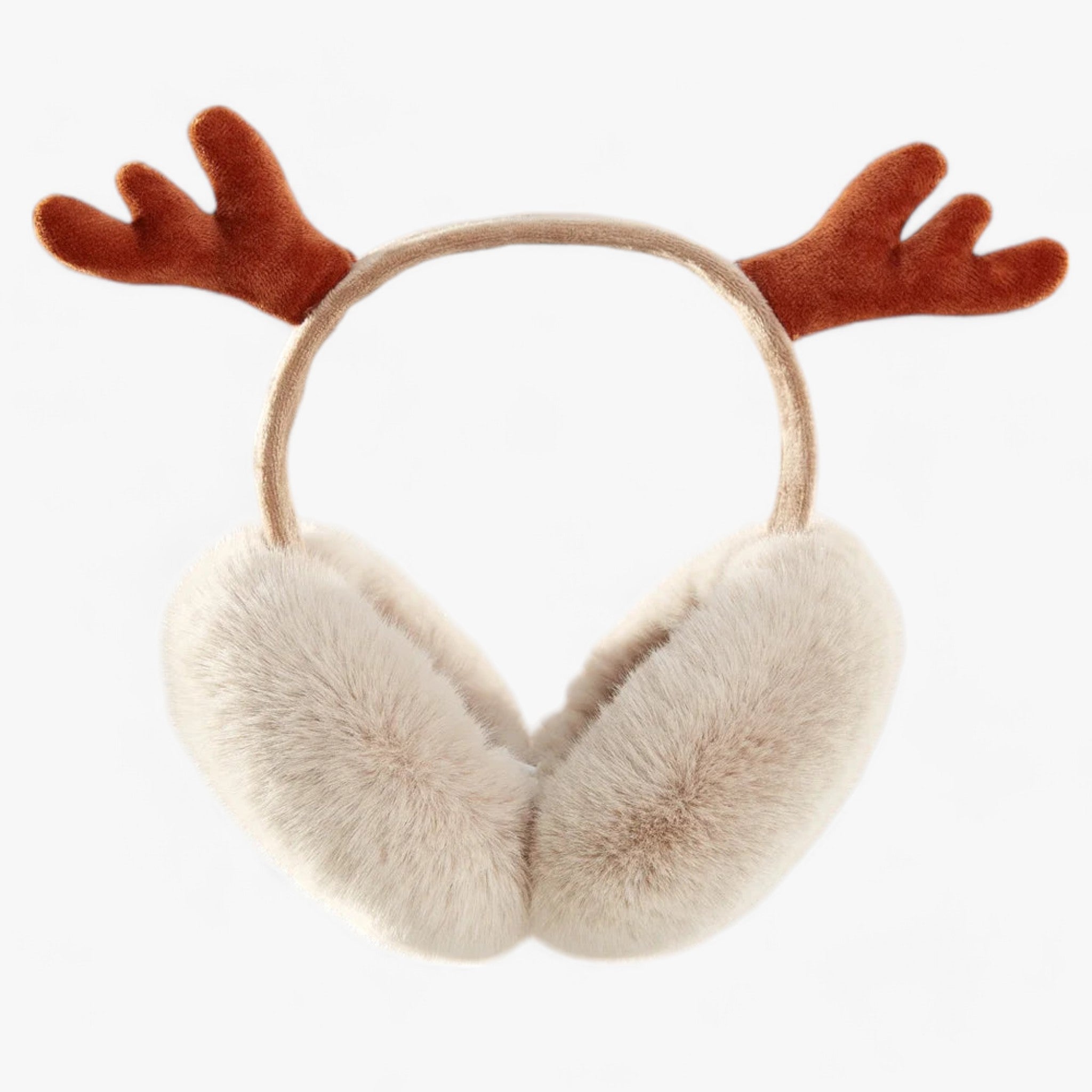 Foldable Faux Fur Ear Muffs with a Soft Fleece Feel
