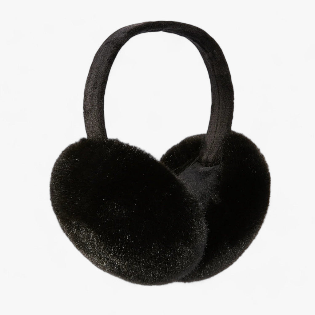 Foldable Faux Fur Ear Muffs with a Soft Fleece Feel