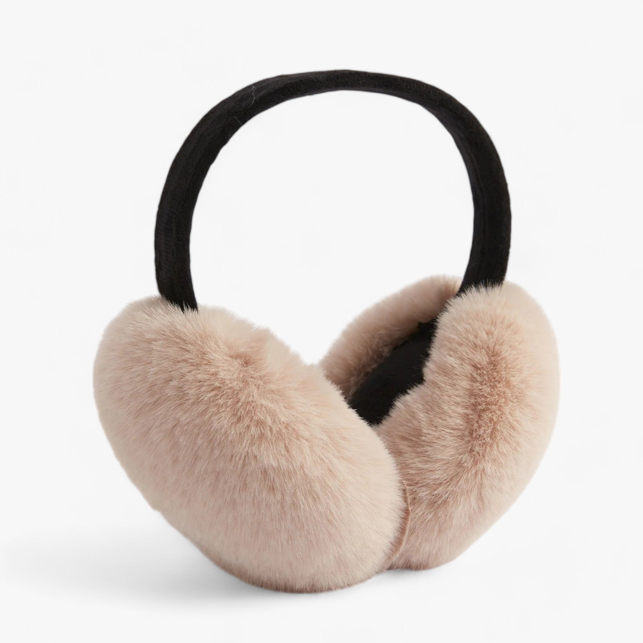 Foldable Faux Fur Ear Muffs with a Soft Fleece Feel