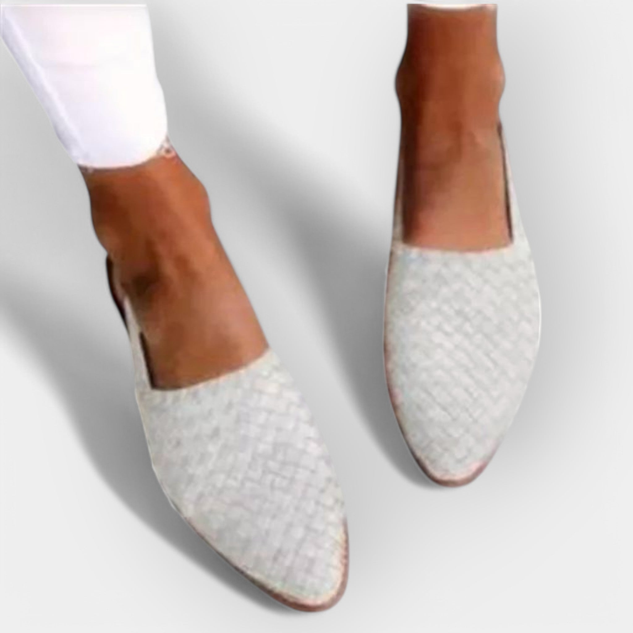 Handgemaakte sandalen van imitatieleer met verstelbare bandjes