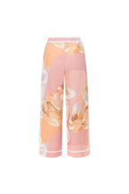 High-waist enkelbroek met artistieke all-over print