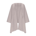 Longline Open-Front Cardigan with Dropped Batwing Sleeves
