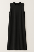 Long Summer Dress with a Side Slit and Working Pockets
