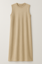 Long Summer Dress with a Side Slit and Working Pockets