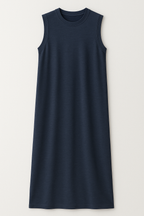 Long Summer Dress with a Side Slit and Working Pockets