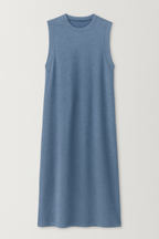 Long Summer Dress with a Side Slit and Working Pockets