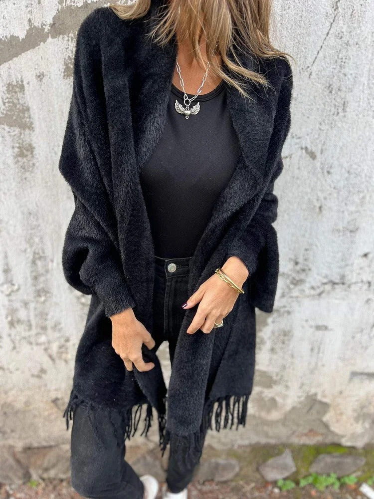 Minimalistisch jack met doorlopende rits en strakke rechte lijn