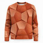 Top met lange mouwen, geometrische print en lichte stof