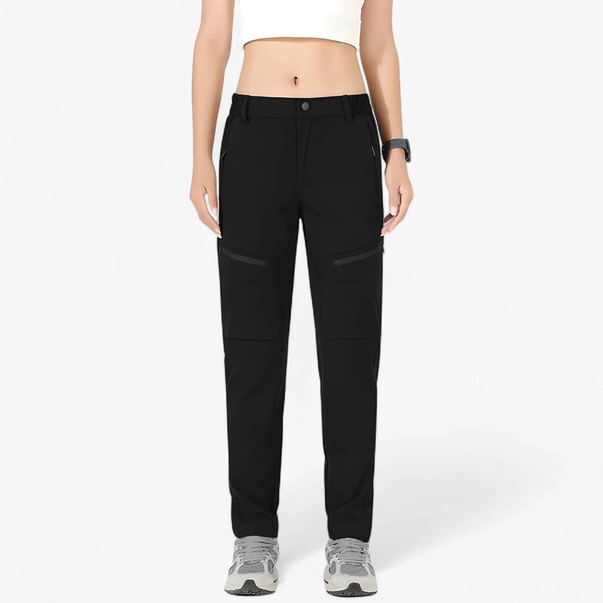 Sneldrogende outdoorbroek met elastische taille en UV-bescherming
