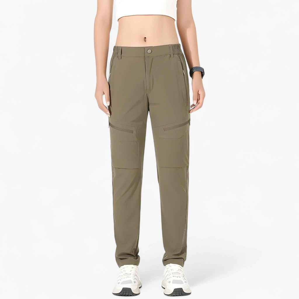 Sneldrogende outdoorbroek met elastische taille en UV-bescherming