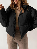 Quilted Jacket with a Full Length Zip and Clean Modern Line