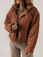 Quilted Jacket with a Full Length Zip and Clean Modern Line