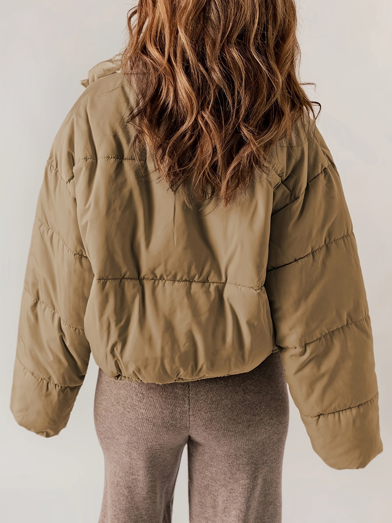 Quilted Jacket with a Full Length Zip and Clean Modern Line