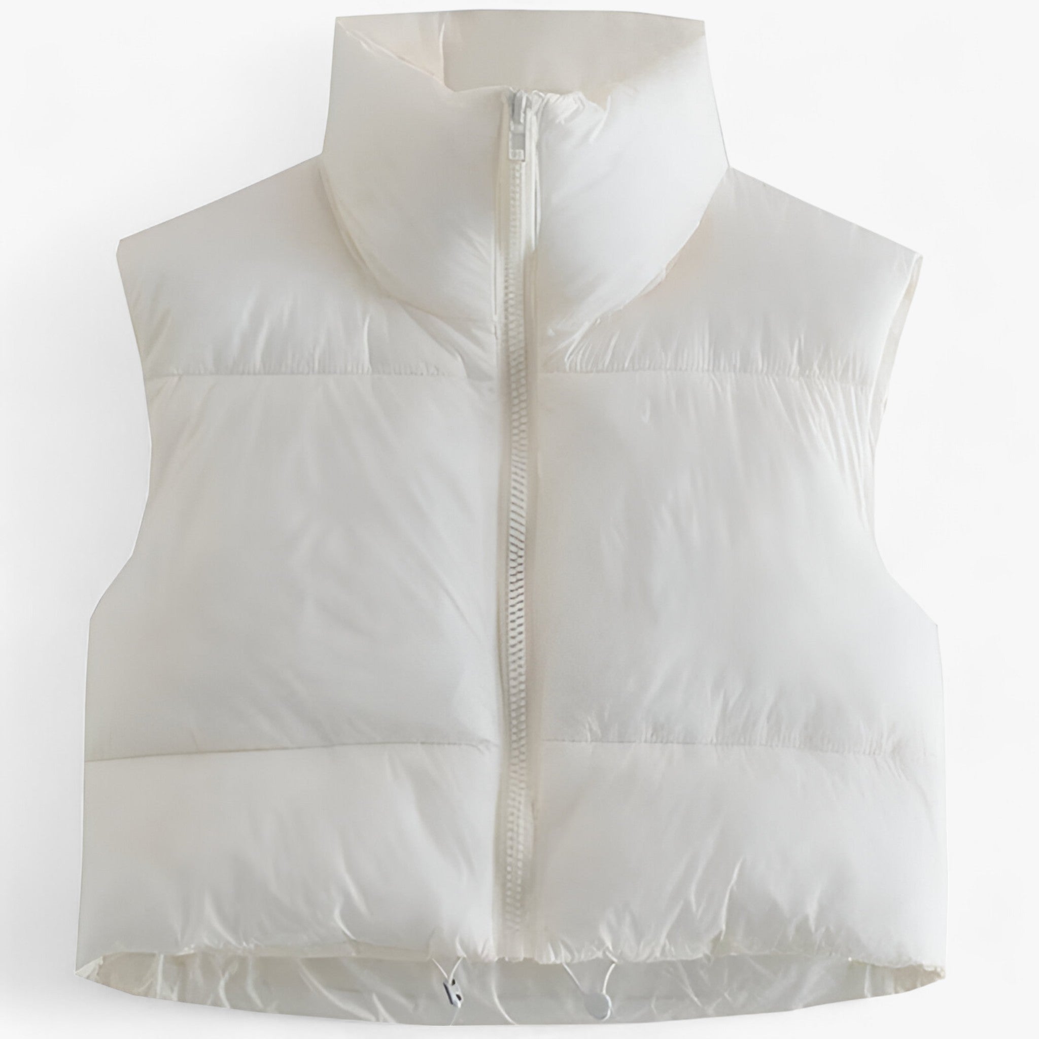 Lange gewatteerde bodywarmer met isolerende winterwarmte