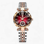 Stainless Steel Watch with Diamond Set Dial and Link Strap