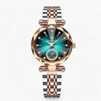 Stainless Steel Watch with Diamond Set Dial and Link Strap