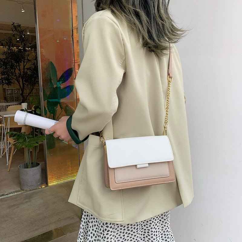 Faux Leather Shoulder Bag with an Adjustable Strap