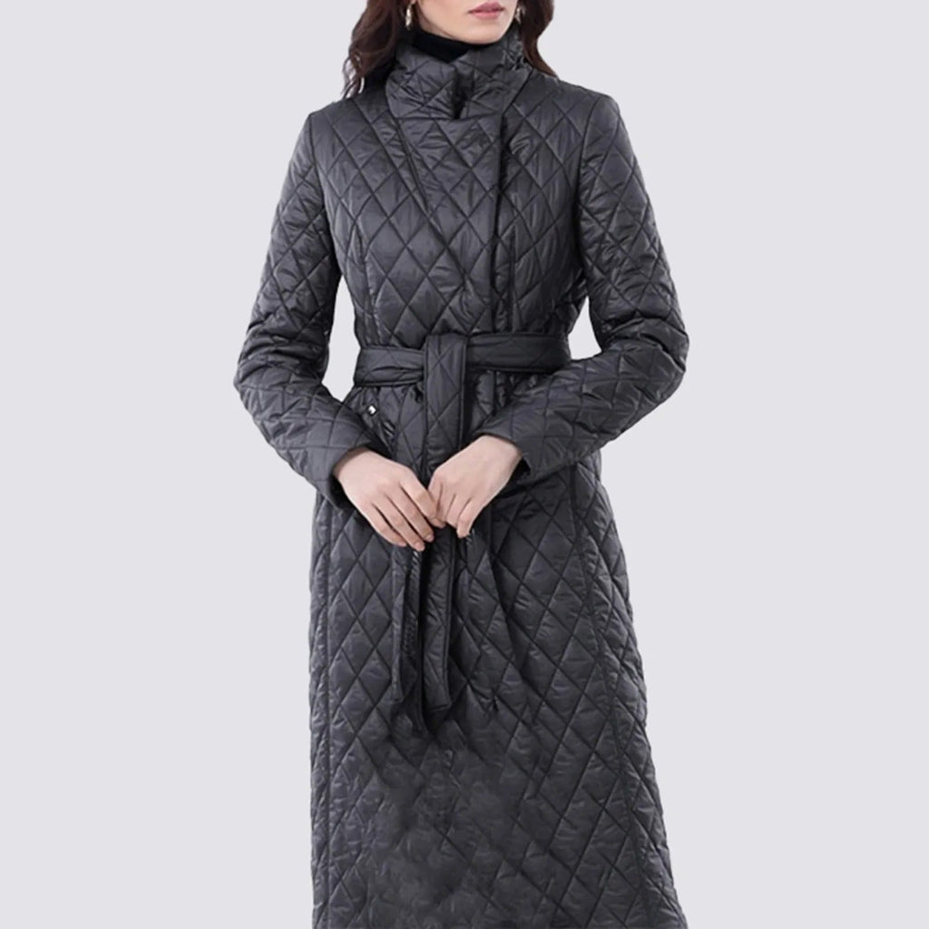 Cotton Shell Down Filled Jacket with Zip and Side Pockets