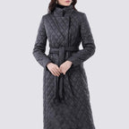 Cotton Shell Down Filled Jacket with Zip and Side Pockets