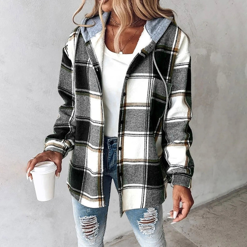 Wind-Resistant Winter Jacket in Durable Polyester Fabric