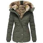 Faux Fur Lined Winter Coat for Cold Weather Layering