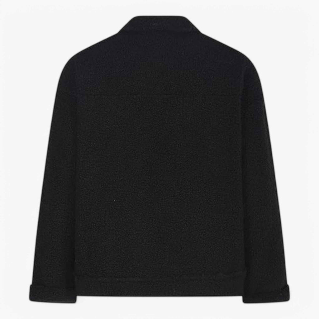 Soft Fleece Half-Zip Jacket with Oversized Fit and Pockets