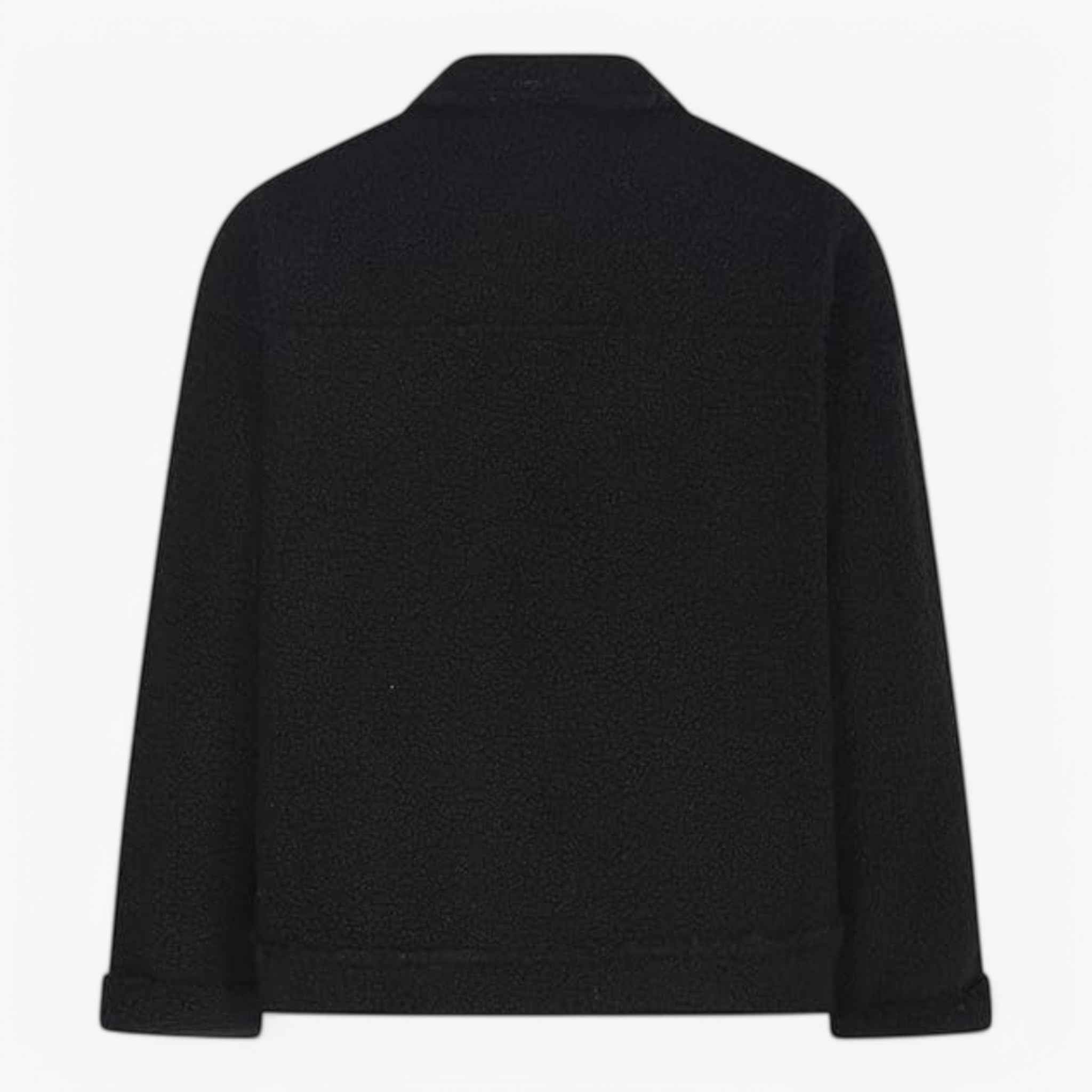 Soft Fleece Half-Zip Jacket with Oversized Fit and Pockets