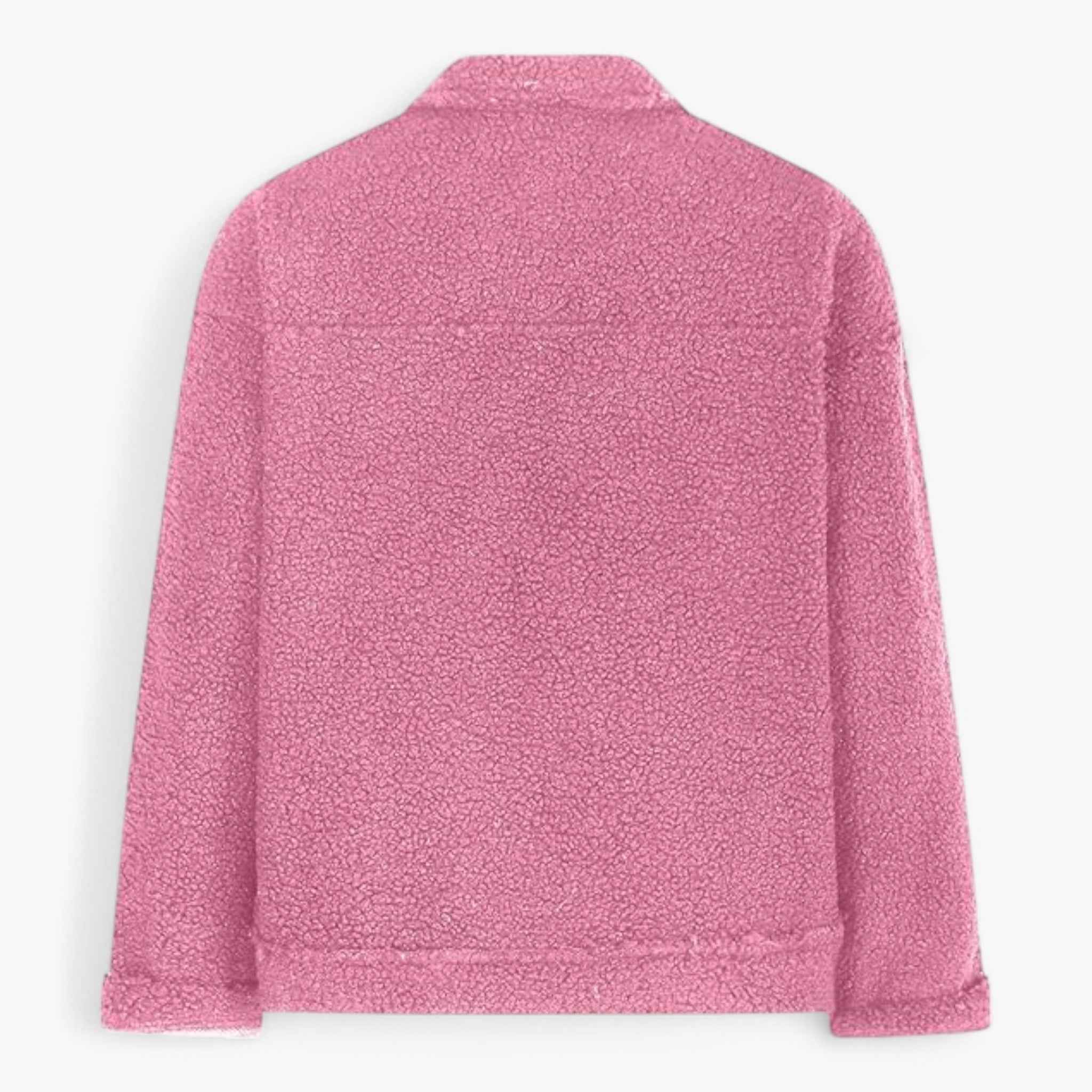 Soft Fleece Half-Zip Jacket with Oversized Fit and Pockets