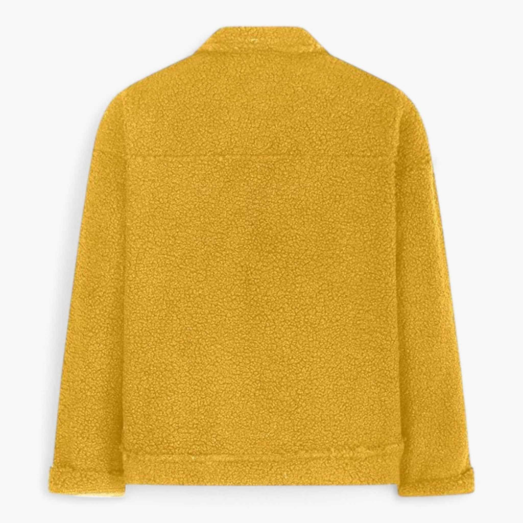 Soft Fleece Half-Zip Jacket with Oversized Fit and Pockets