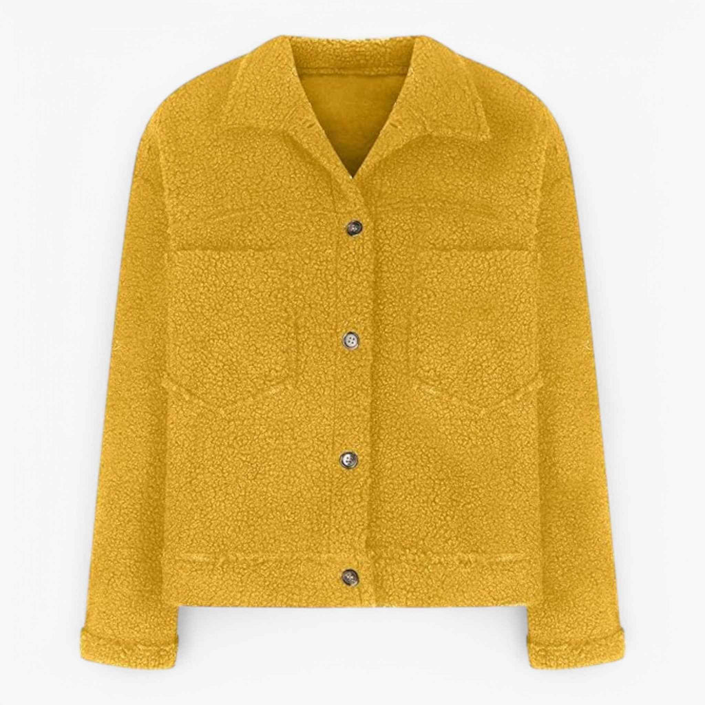 Soft Fleece Half-Zip Jacket with Oversized Fit and Pockets