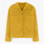 Soft Fleece Half-Zip Jacket with Oversized Fit and Pockets
