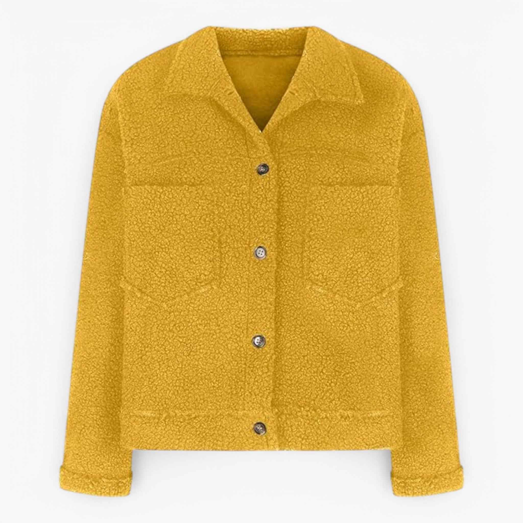 Soft Fleece Half-Zip Jacket with Oversized Fit and Pockets