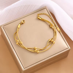 Beaded Snake Chain Bracelet