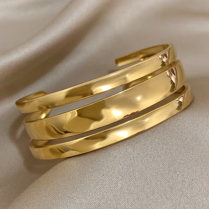 Modern Triple-Strand Bracelet