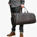 Full-Grain Leather High-Quality Travel Holdall