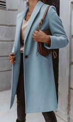 Longline Coat with a Straight Cut for Layered Winter Style