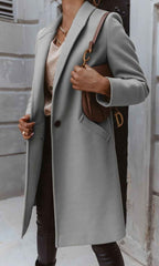 Longline Coat with a Straight Cut for Layered Winter Style