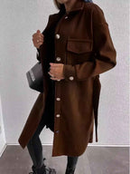 Long Coat with a Simple Silhouette for Everyday Occasions