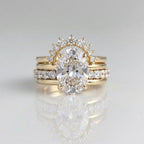European-Style Stacked Zirconia Diamond-Look Ring