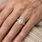 European-Style Stacked Zirconia Diamond-Look Ring